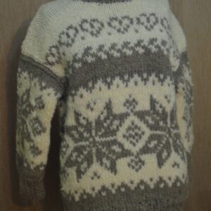 Pulover unisex din lănă cu motiv de crăciun, gri 2-0